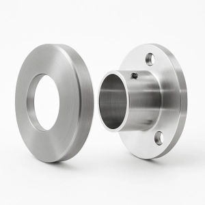 KOŁNIERZ PRZYŚCIENNY Z MASKOWNICĄ DLA PORĘCZY Ø42,4MM, AISI 304